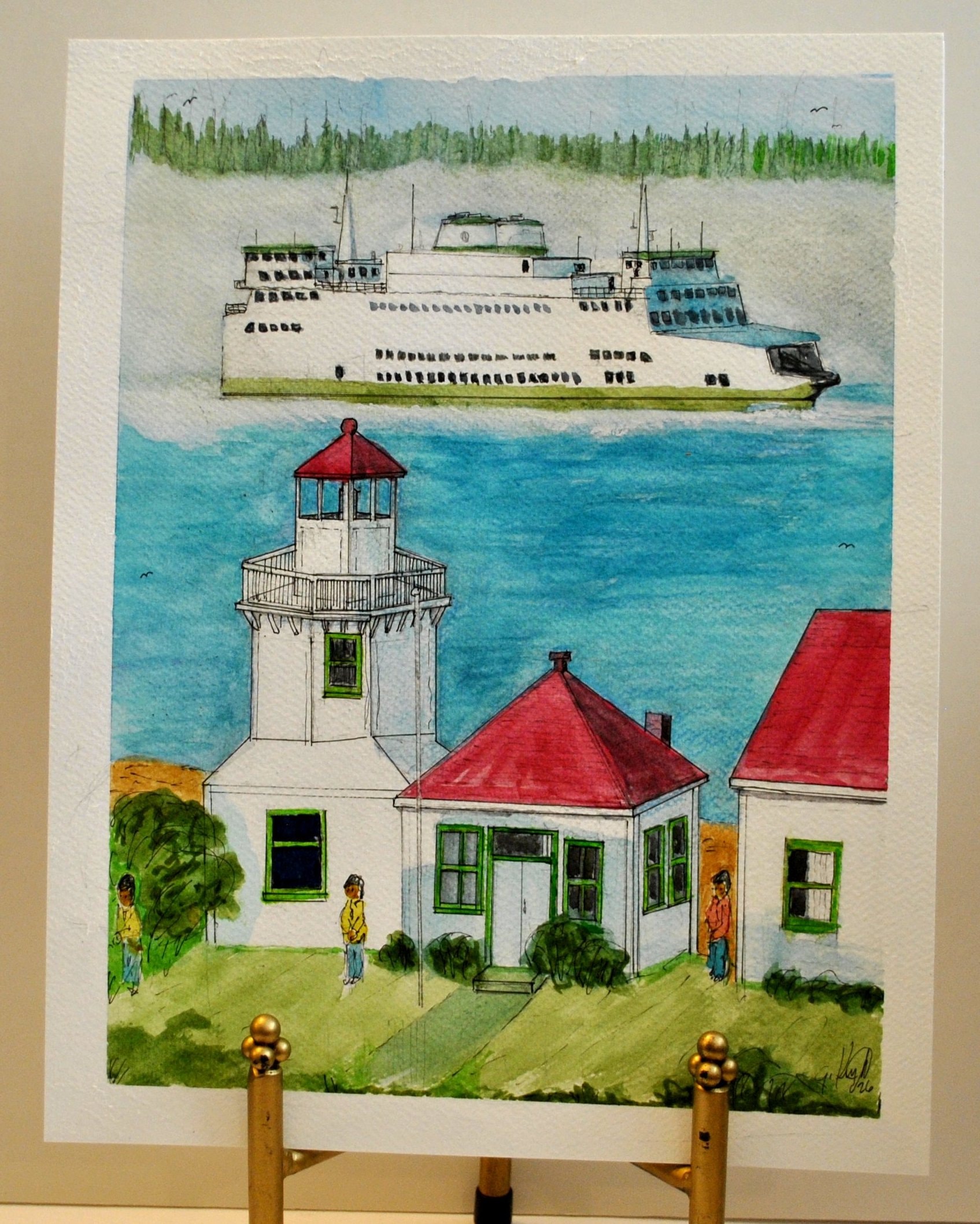 Original watercolor artwork by Greg Knight, catalog 4683